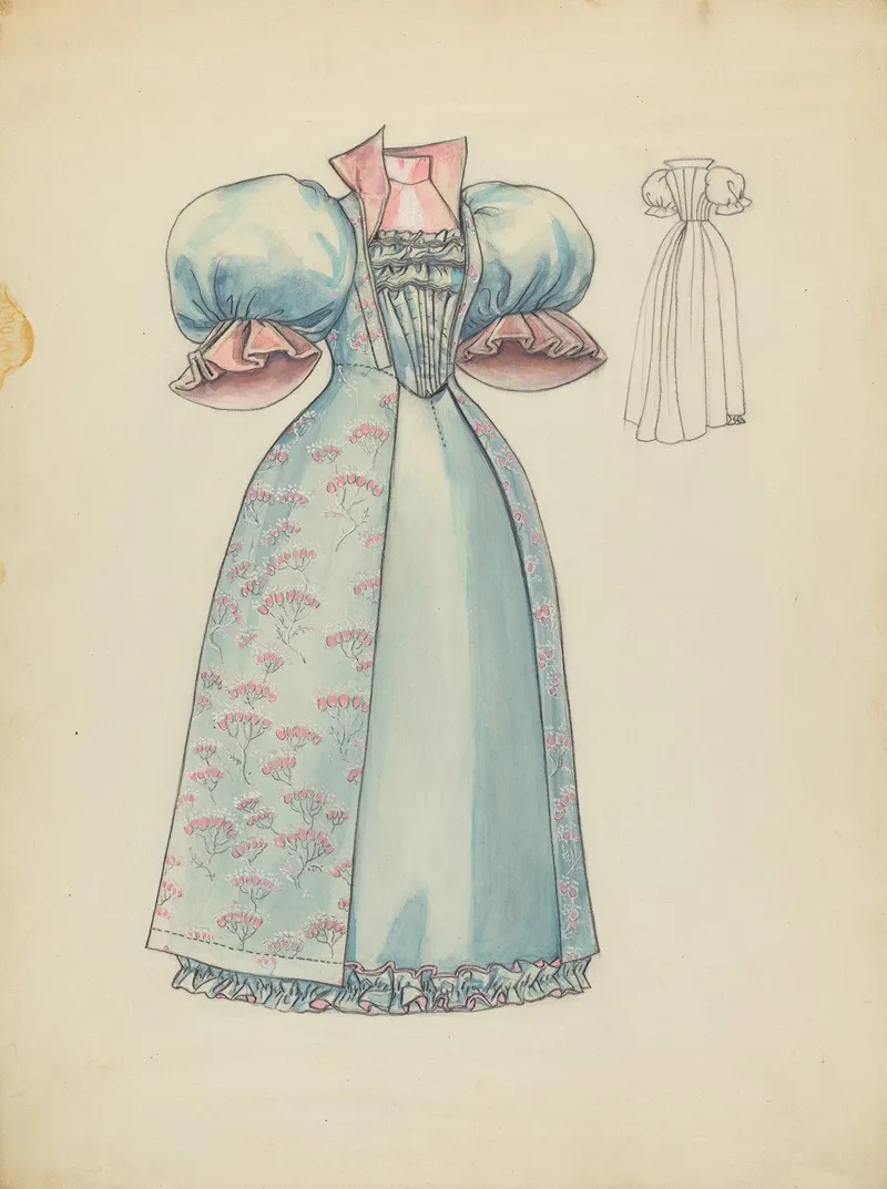 Reception Gown by Jean Peszel - Canvas Print