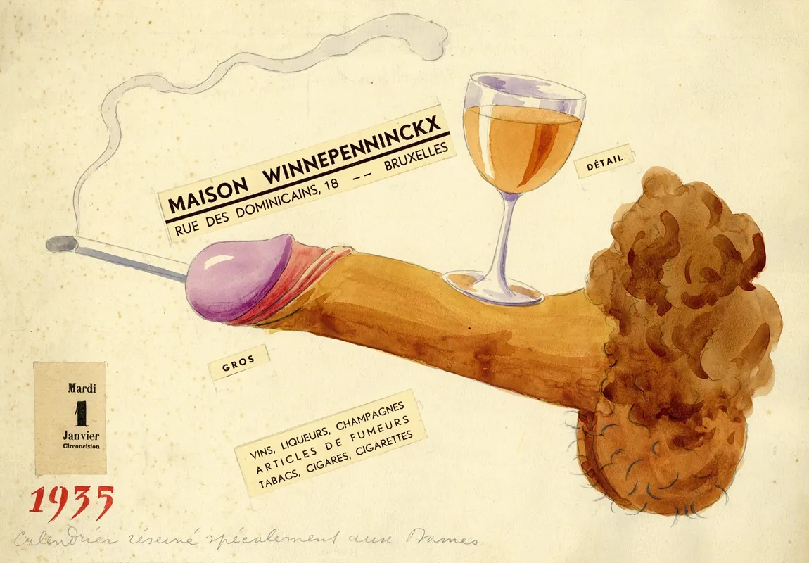 Reclameontwerp Voor Maison Winnepenninckx Dranken En Rookwaren