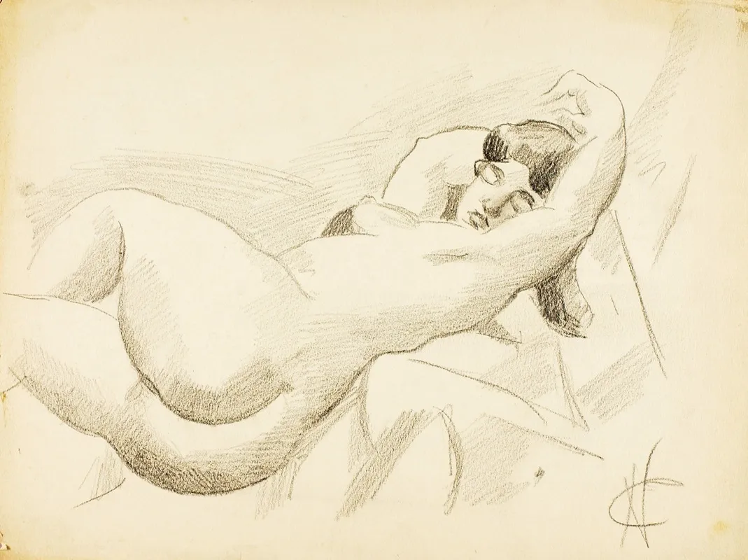 Reclining Female Nude Vii