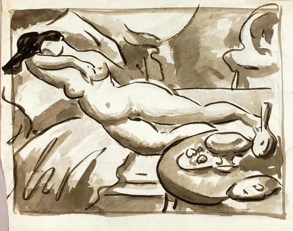Reclining Female Nude Viii