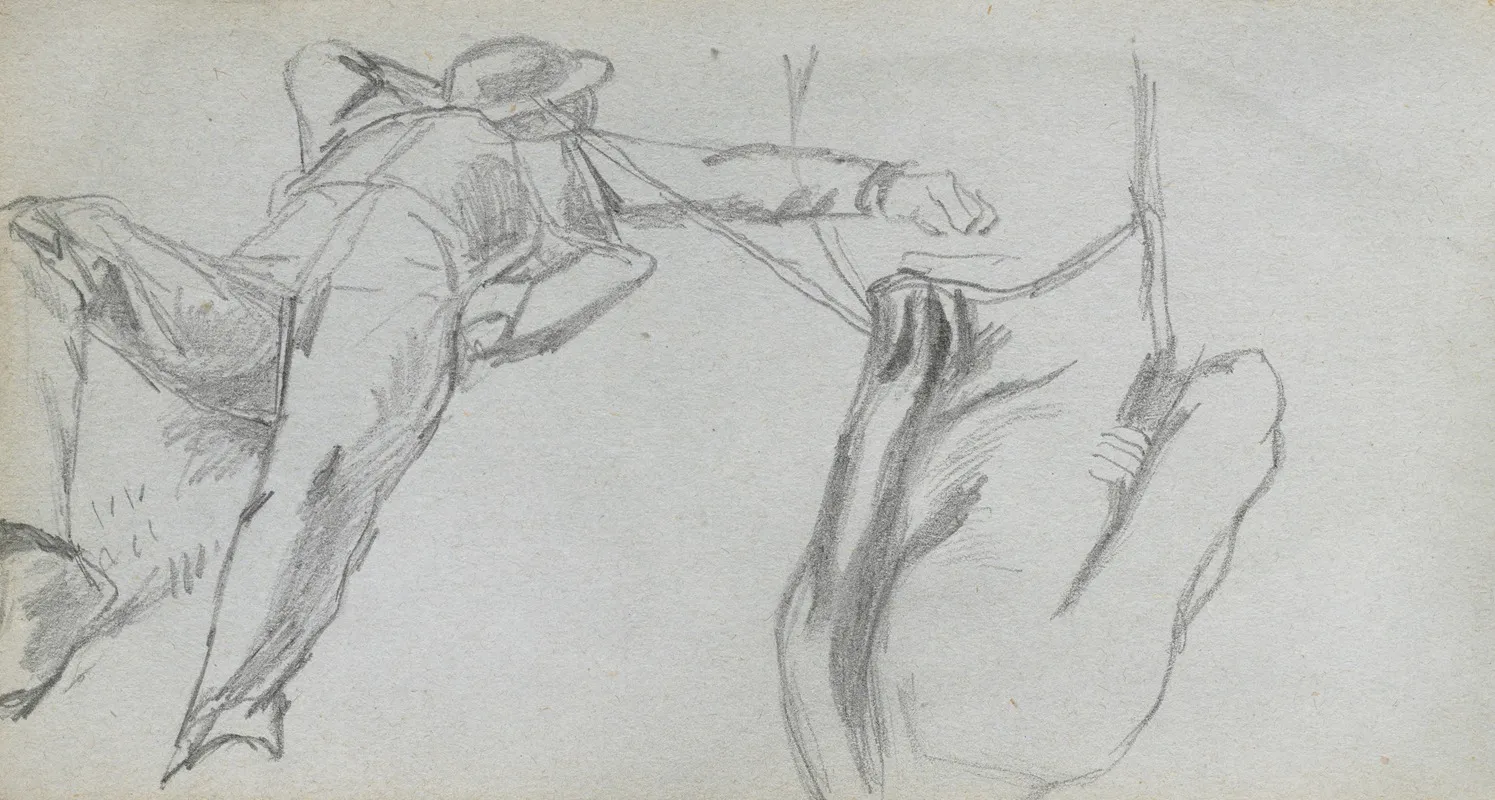 Reclining Figure And Figure From Behind
