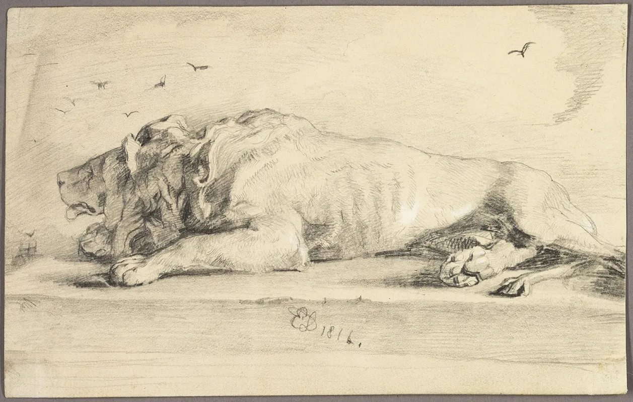 Reclining Lion 2