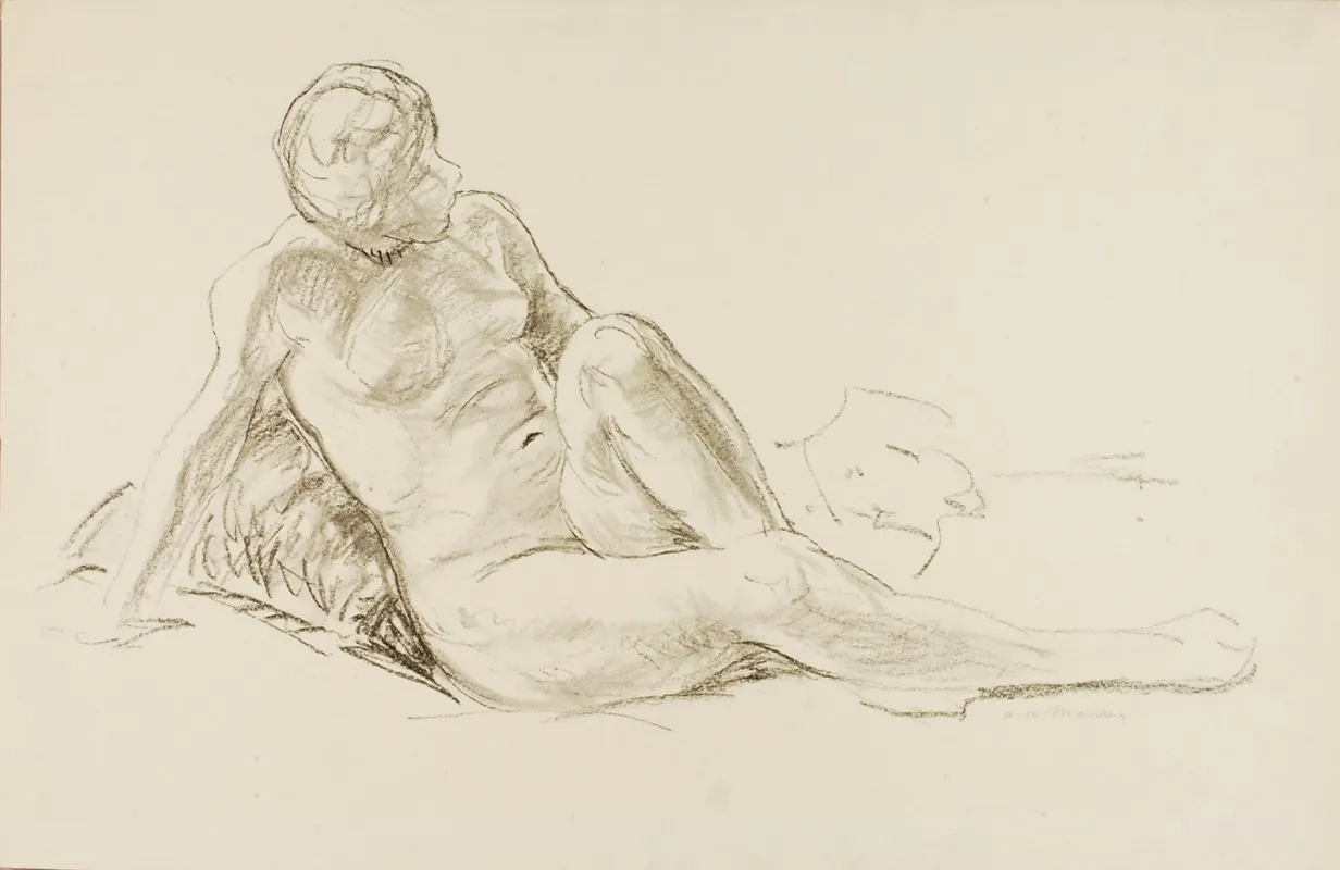 Reclining Nude 28 by Alfred Henry Maurer - Canvas Print