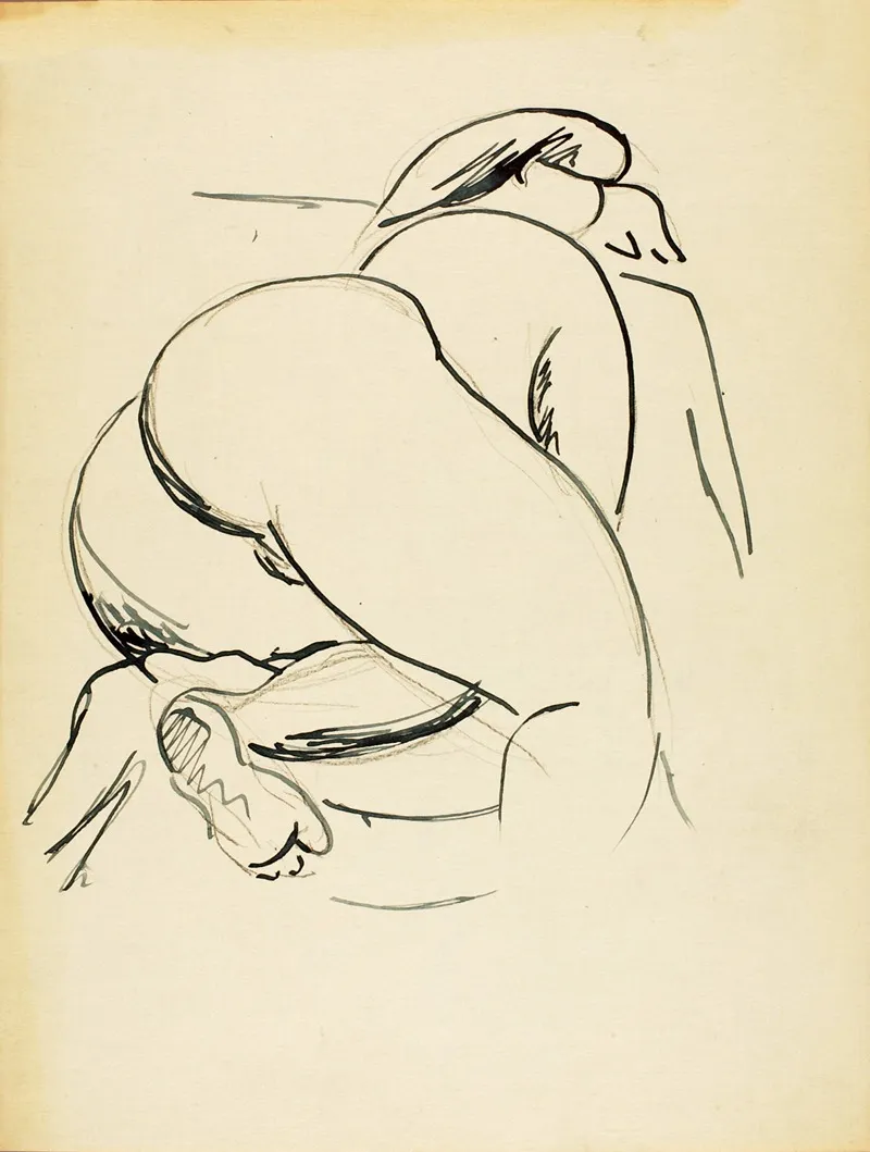 Reclining Nude 31 by Carl Newman - Canvas Print