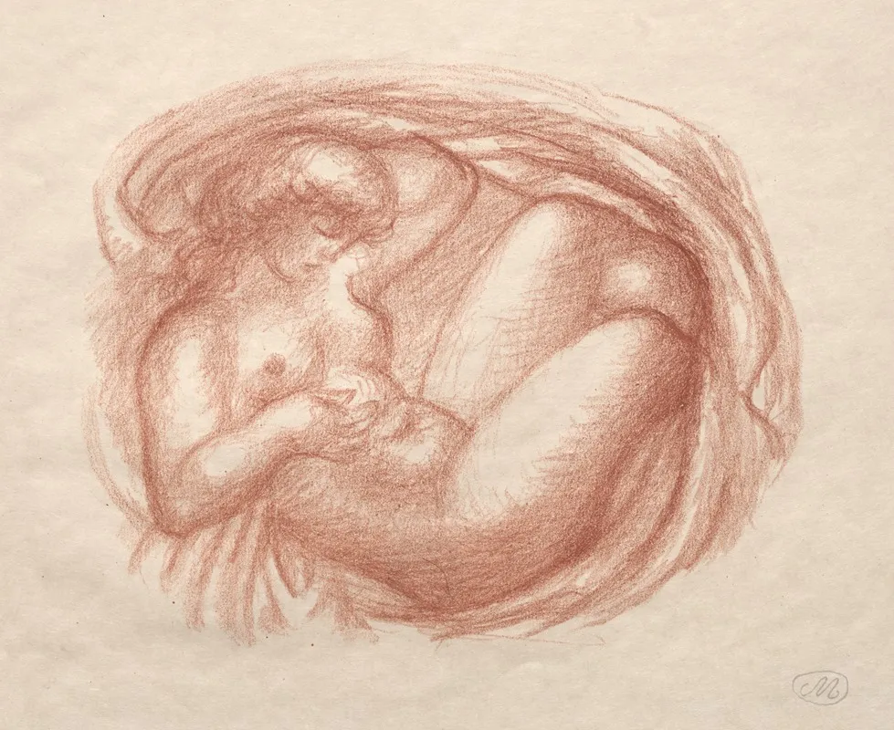 Reclining Nude 39 by Aristide Maillol - Canvas Print