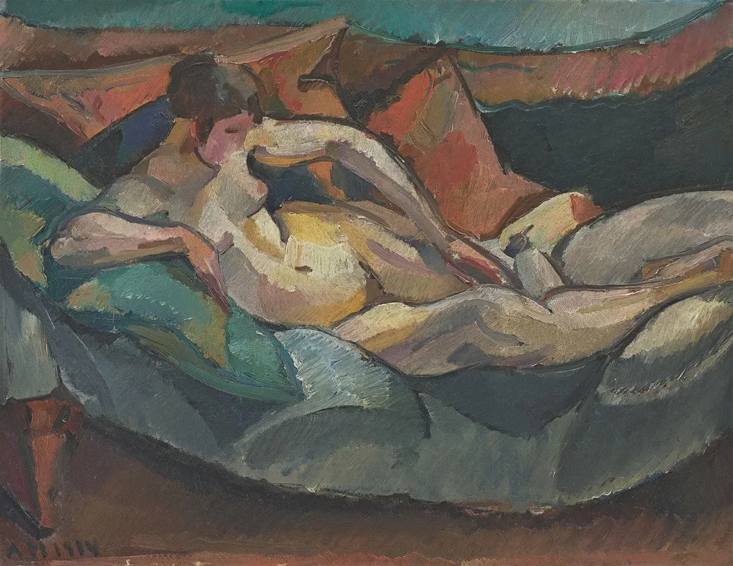 Reclining Nude 42 by Astrid Holm - Canvas Print