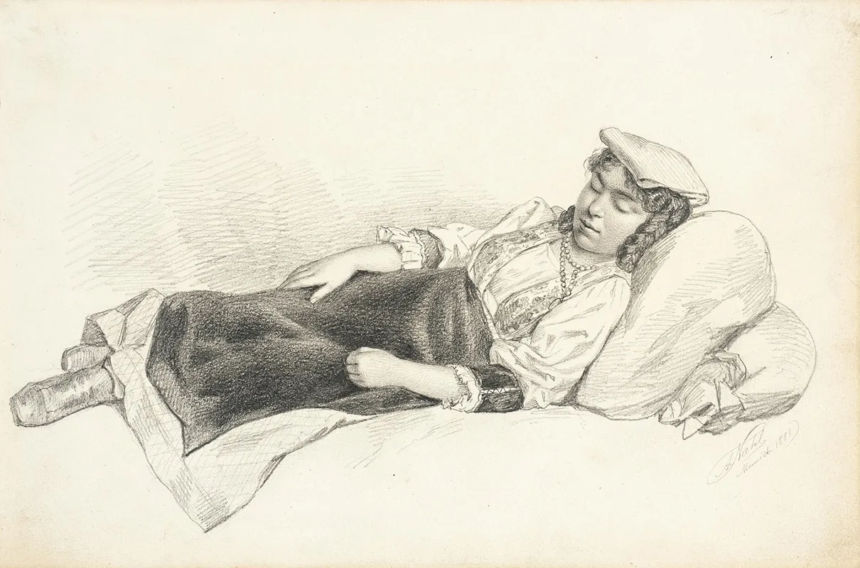 Reclining Peasant Girl