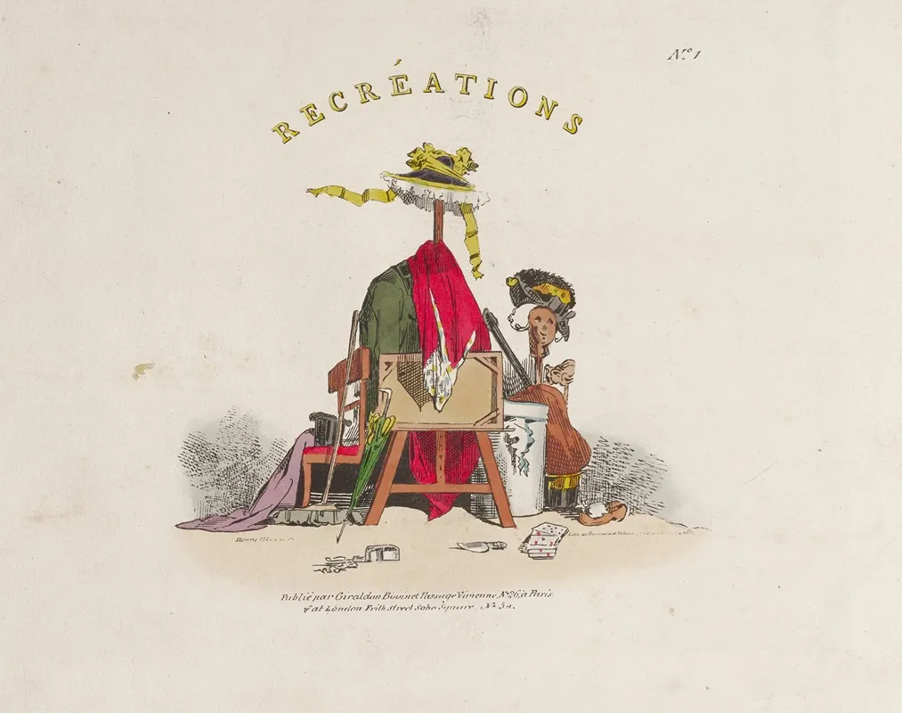 Recreations by Henry Bonaventure Monnier - Canvas Print
