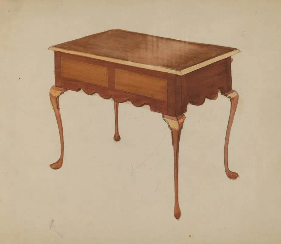 Rectangular Table For Serving Or Tea