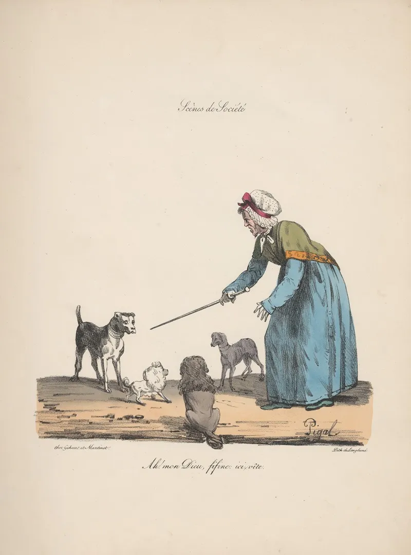 Recueil Des Scenes Familieres Et De Societe De Paris Pl 04