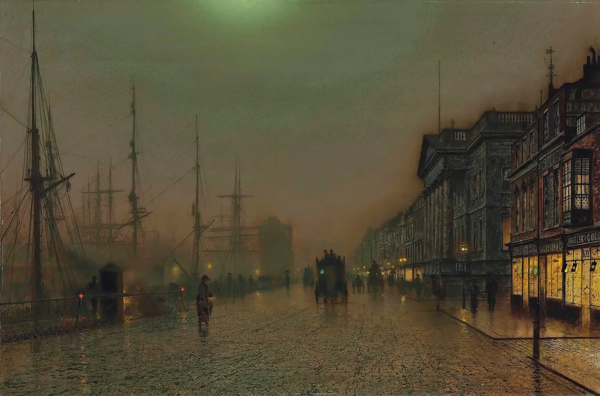 Reekie Glasgow 2 by John Atkinson Grimshaw - Canvas Print