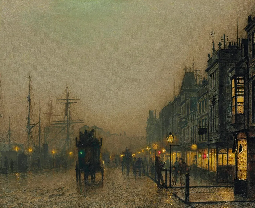 Reekie Glasgow by John Atkinson Grimshaw - Canvas Print
