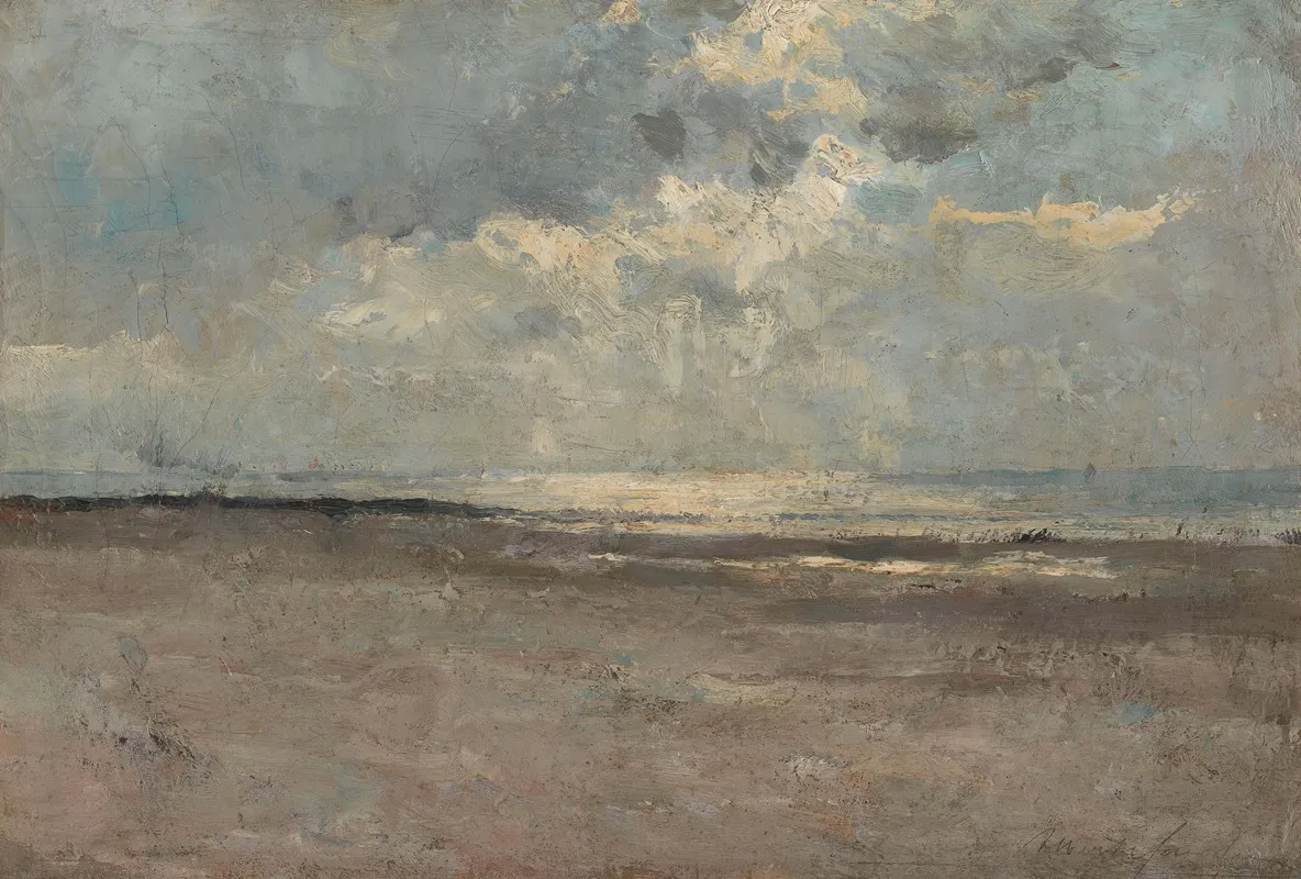 Reflections On The Sea by Albert Baertsoen - Canvas Print