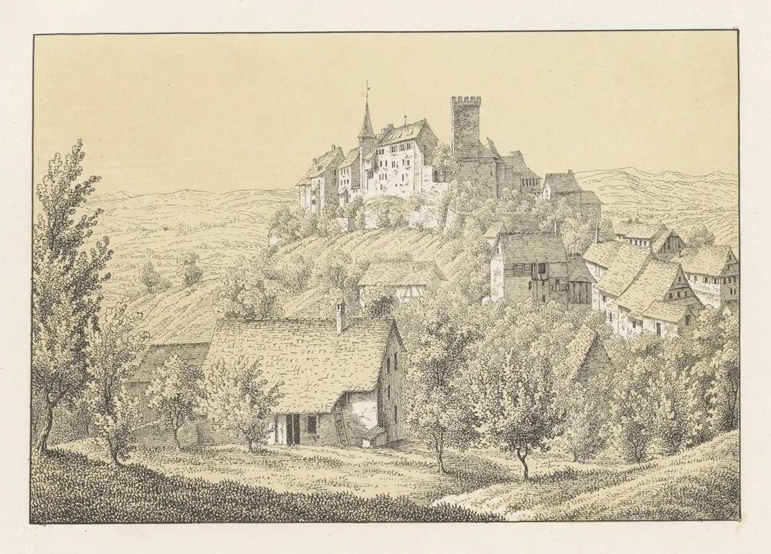 Regensberg by Johann Friedrich Wagner - Canvas Print
