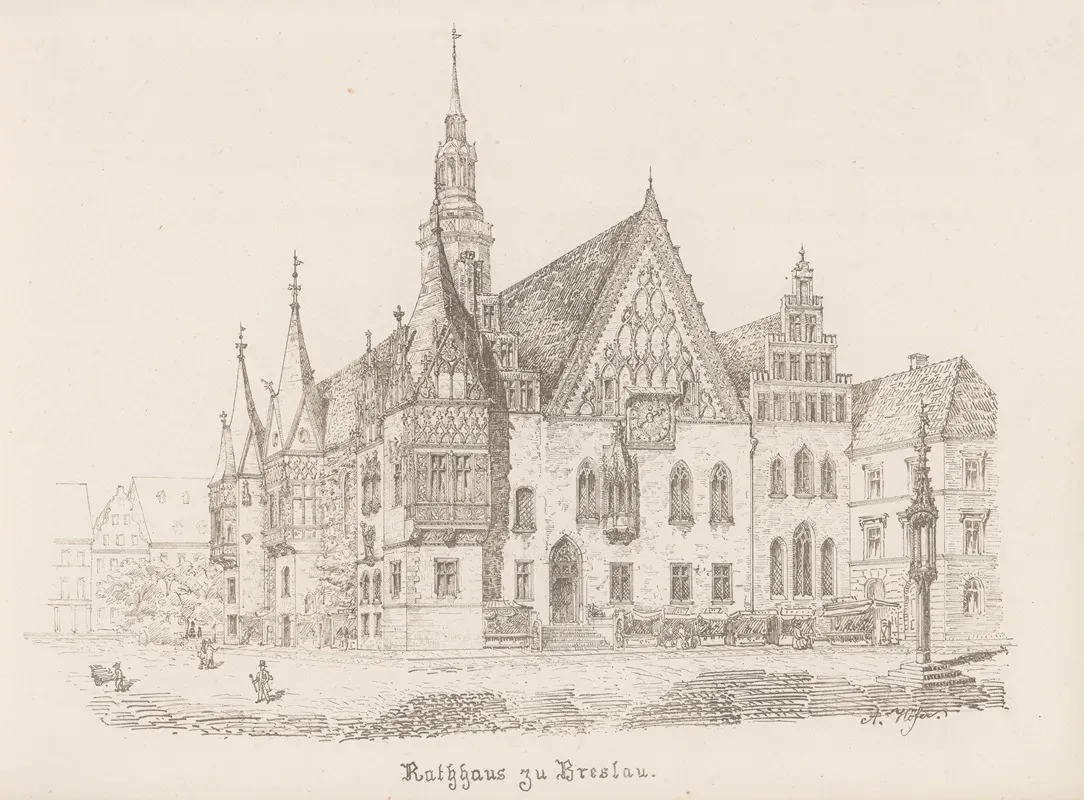 Reise Album 1863 Pl 08 by Burchard Gebrüder - Canvas Print