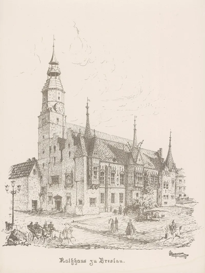 Reise Album 1863 Pl 09 by Burchard Gebrüder - Canvas Print