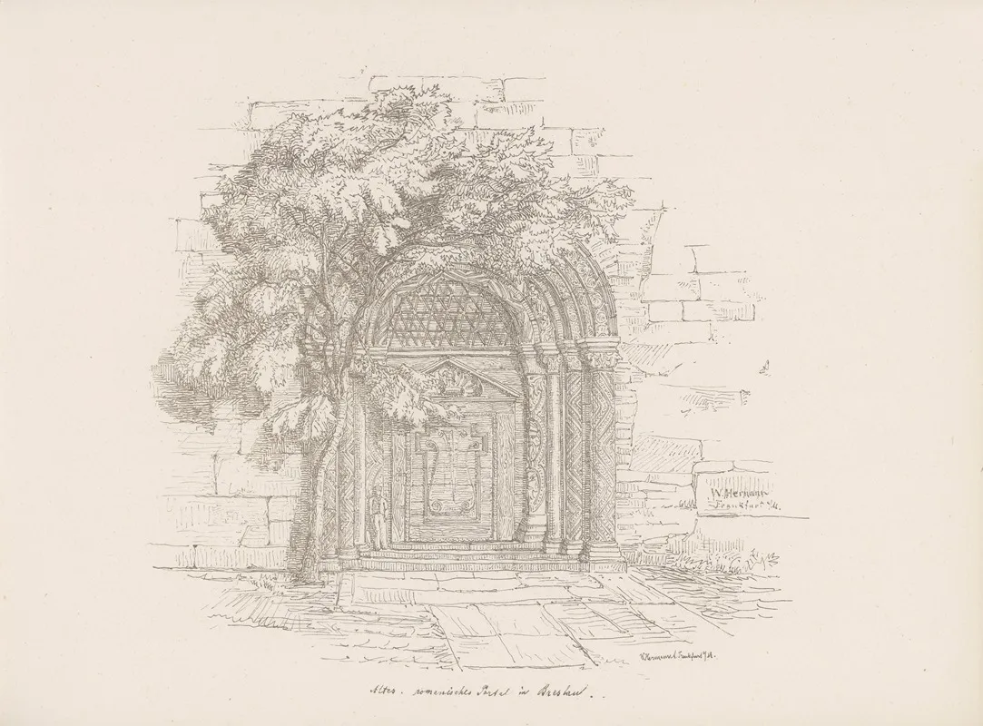 Reise Album 1863 Pl 18 by Burchard Gebrüder - Canvas Print
