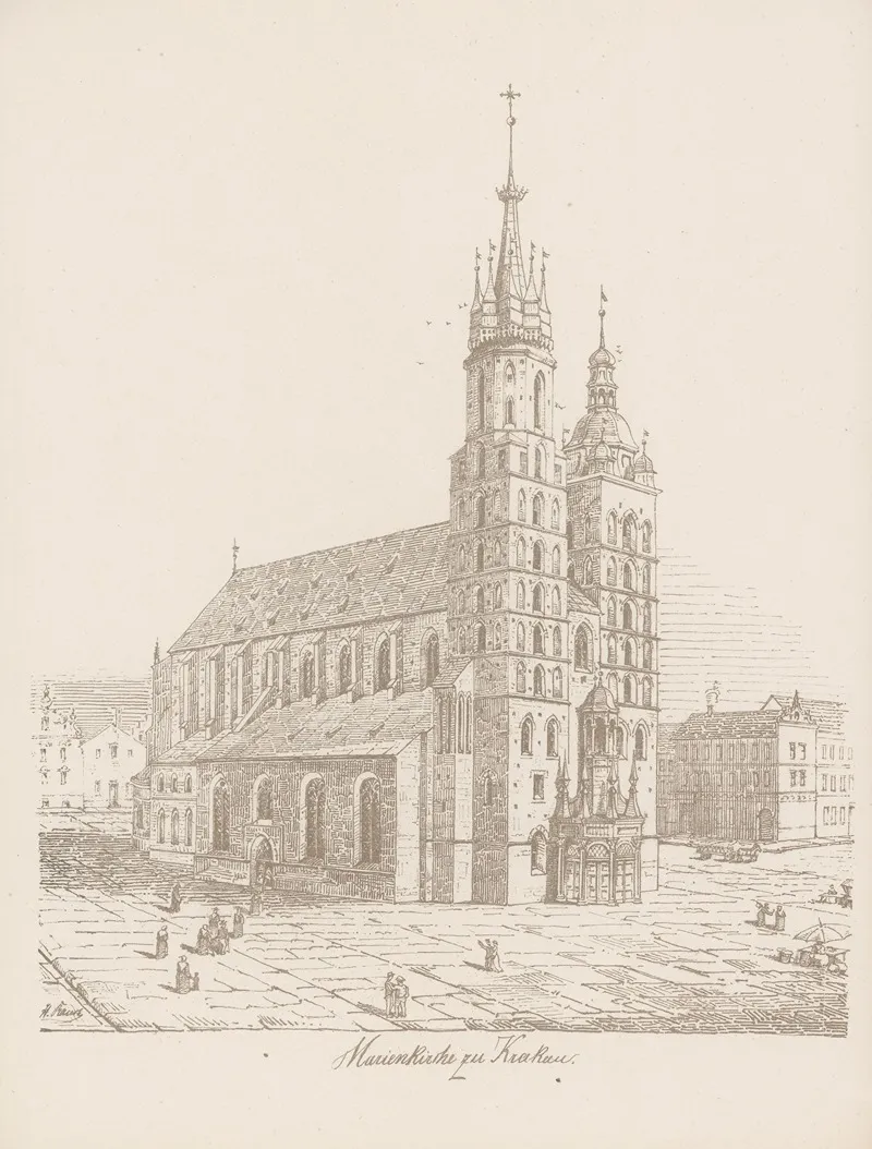 Reise Album 1863 Pl 22 by Burchard Gebrüder - Canvas Print