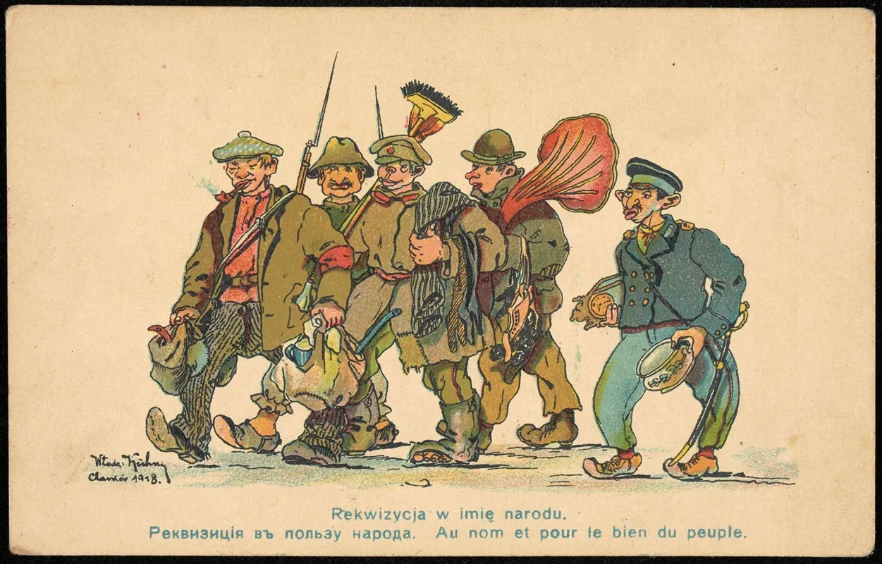 Rekwizycja W Imie Narodu by Włodzimierz Kühn - Canvas Print