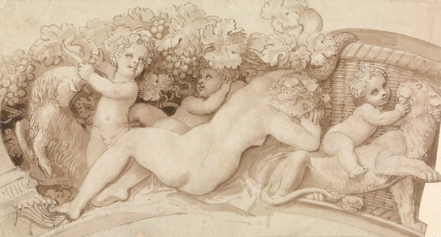 Relief Design For A Silver Salt Cellar