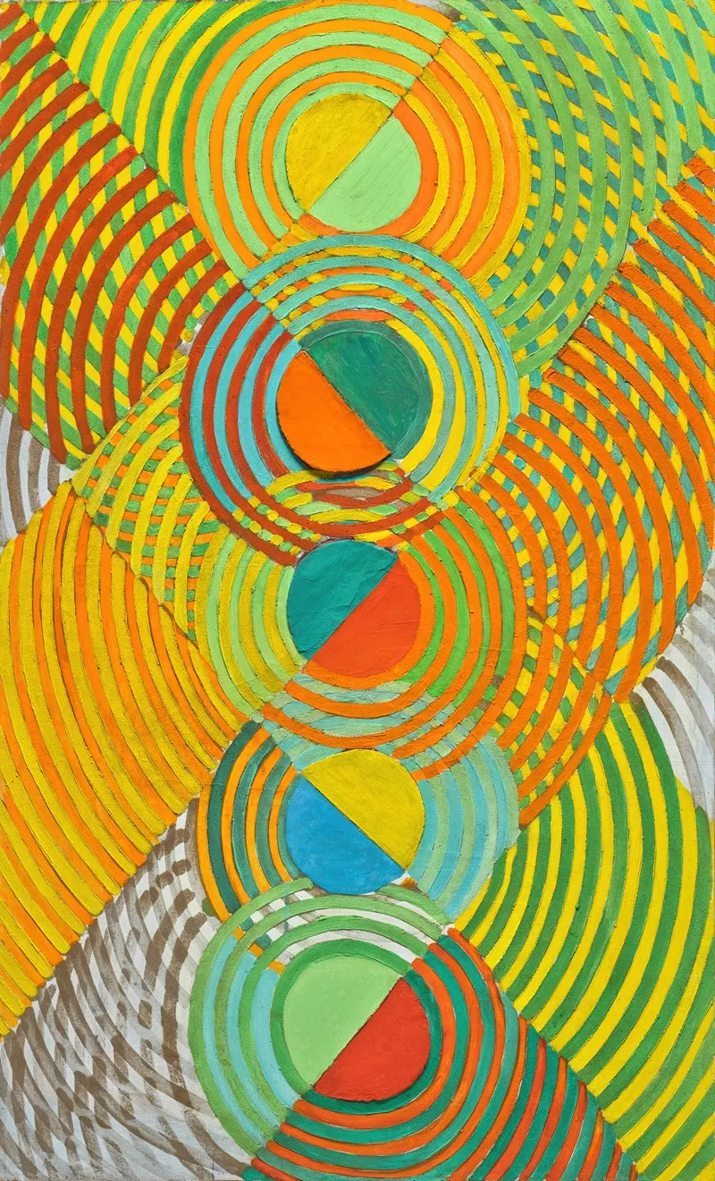 Relief Orange by Robert Delaunay - Canvas Print