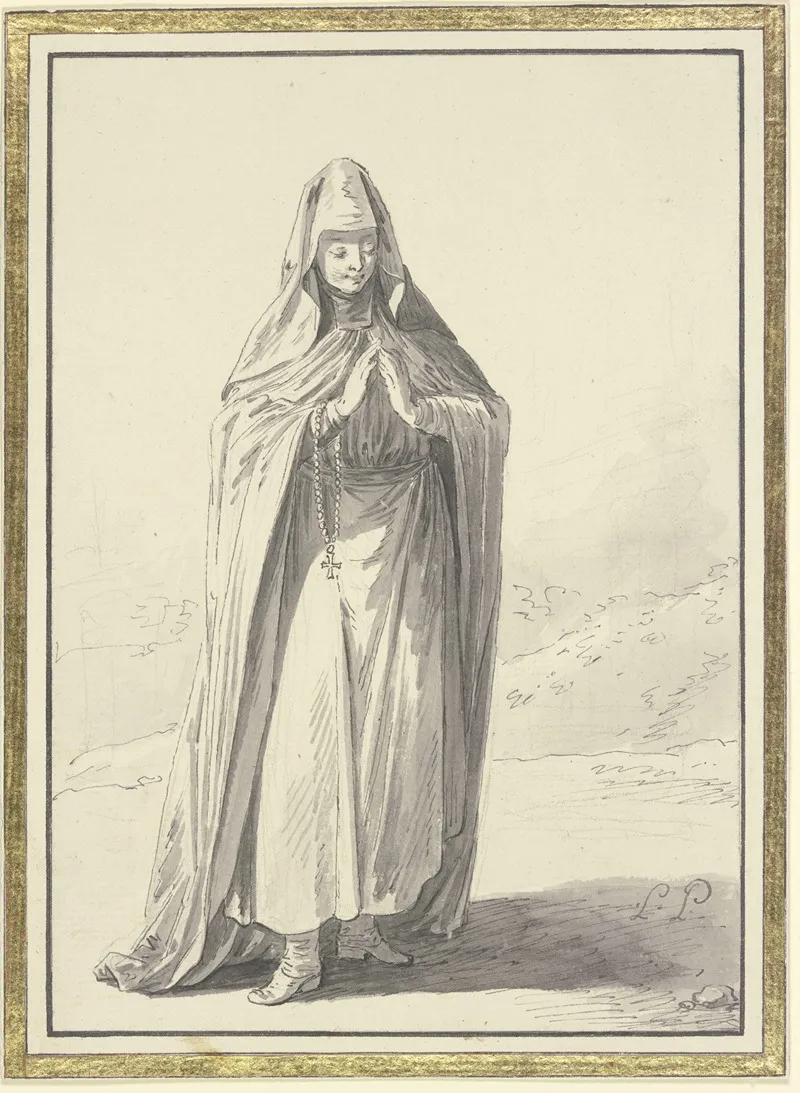 Religieuse De Lordre De Saint Bazile En Habit Der Choeur