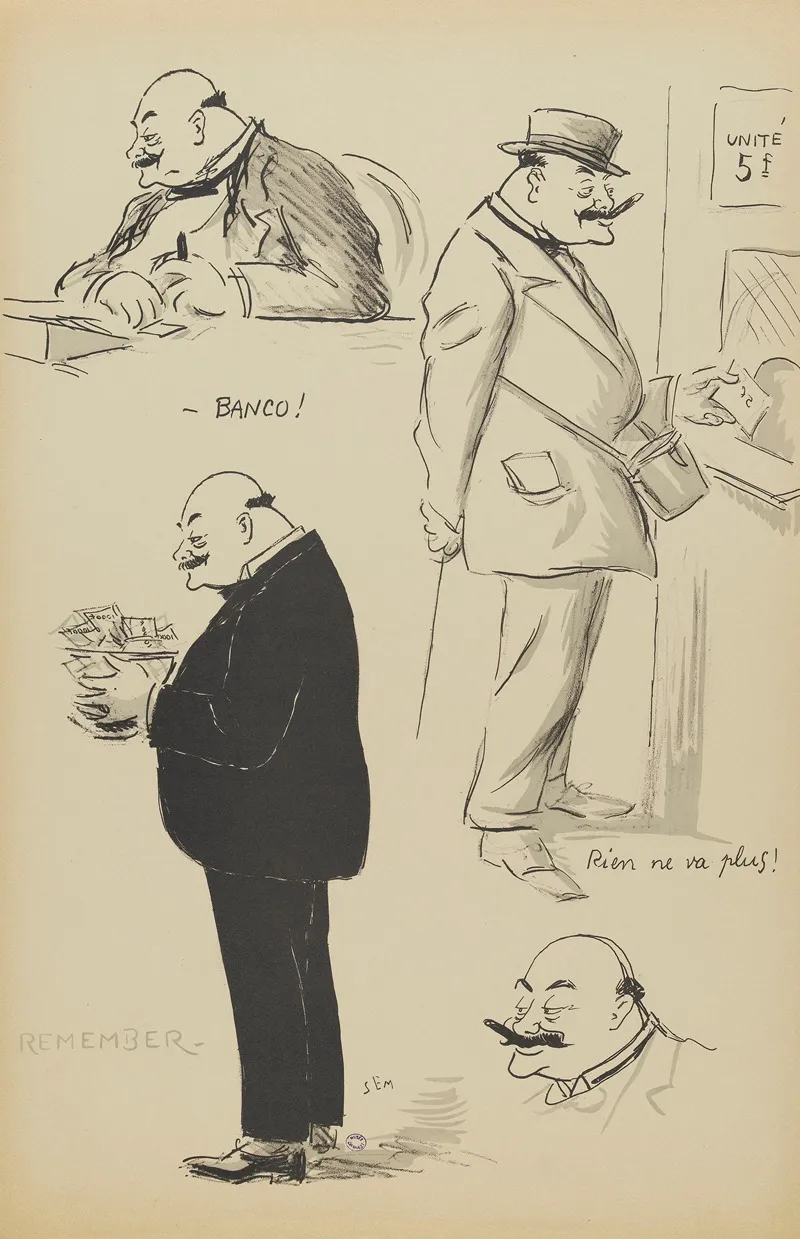 Remember by Georges Goursat (Sem) - Canvas Print