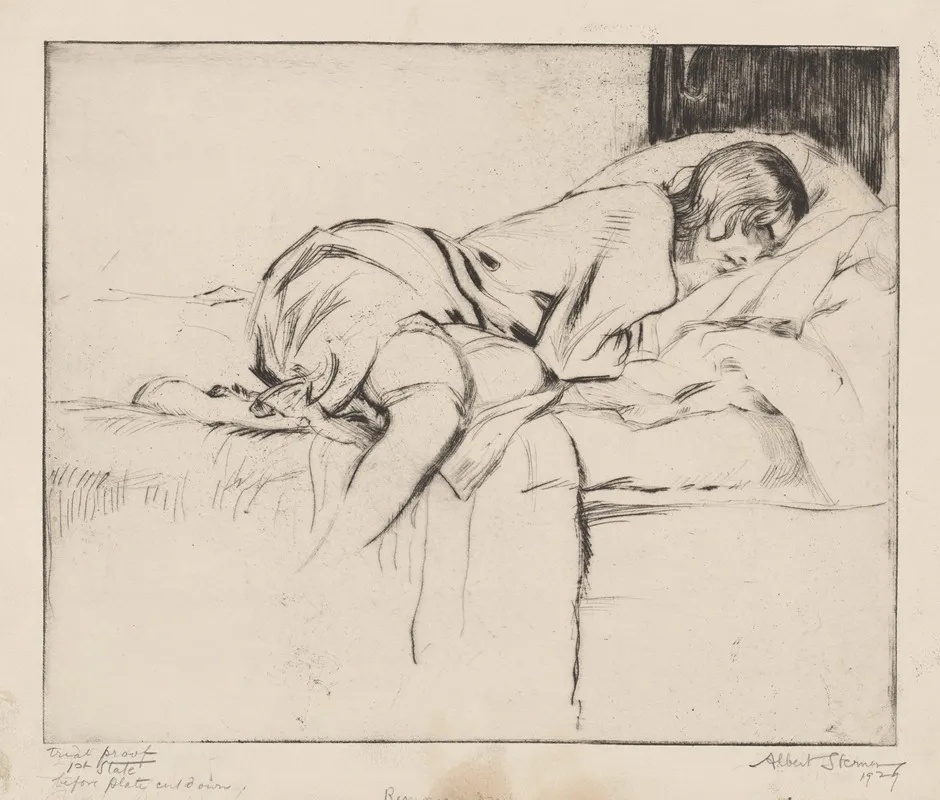 Remorse 2 by Albert Sterner - Canvas Print