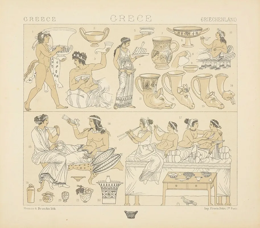 Repas Et Banquets Mobilier Et Ustensiles
