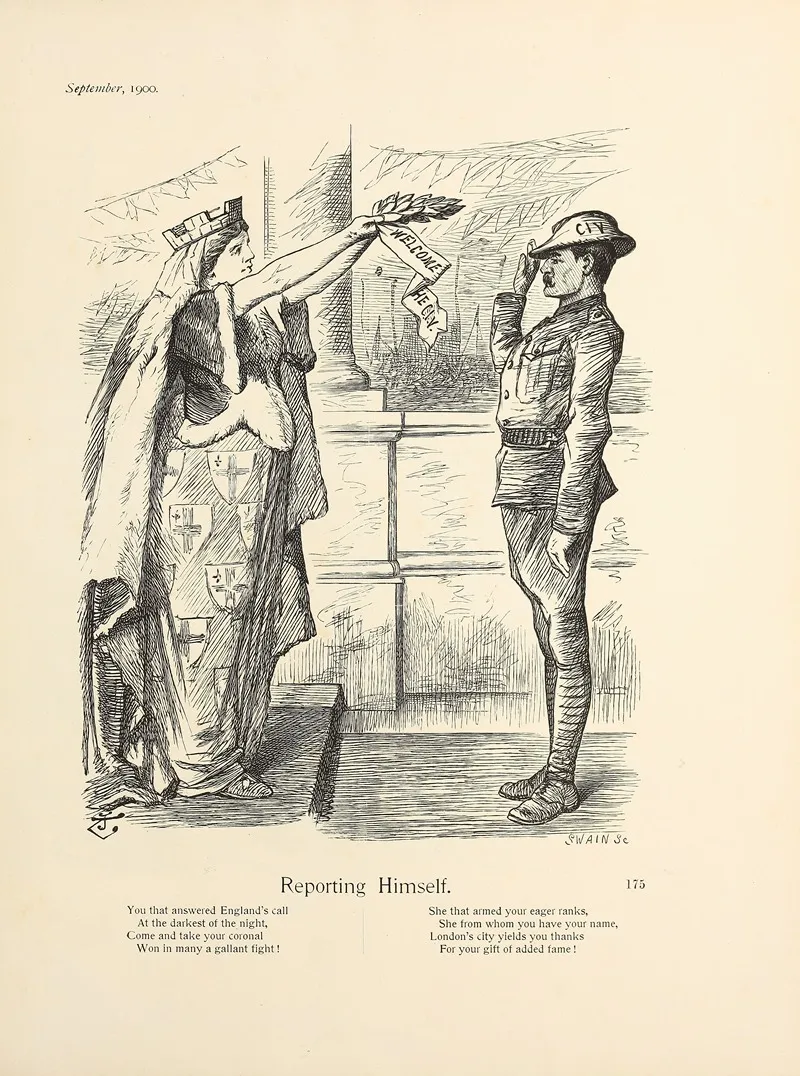 Reporting Himself by Sir John Tenniel - Canvas Print