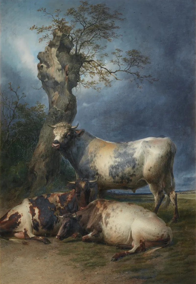 Repose 3 by Thomas Sidney Cooper - Canvas Print