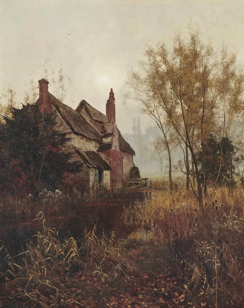 Reposing In Decay Serene by Edward Wilkins Waite, - Canvas Print