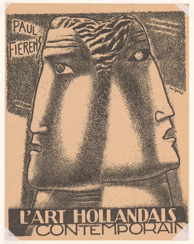 Reproductieprent Boekomslag Lart Hollandais Contemporain
