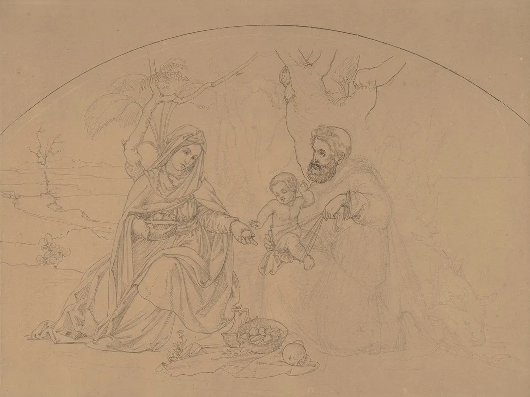 Rest During The Flight Into Egypt
