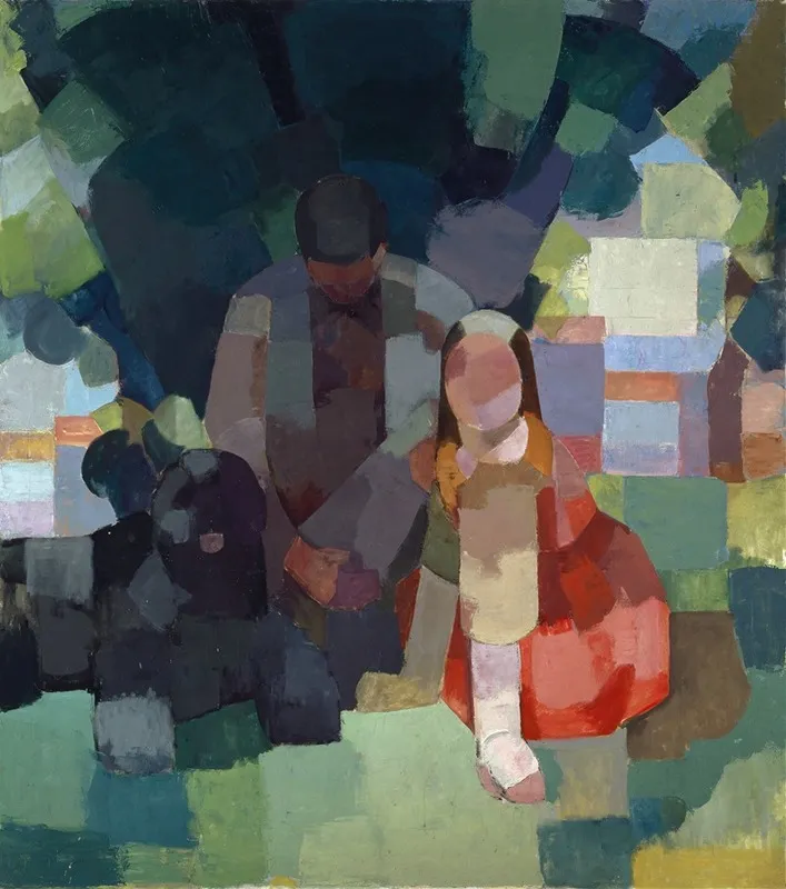 Rest Outdoors by Albert Müller - Canvas Print