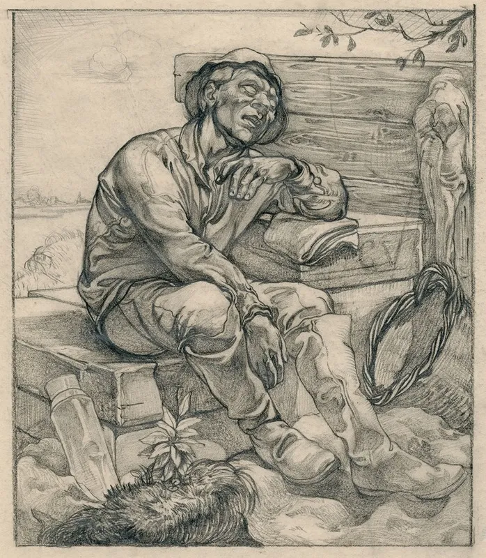 Resting Dike Worker