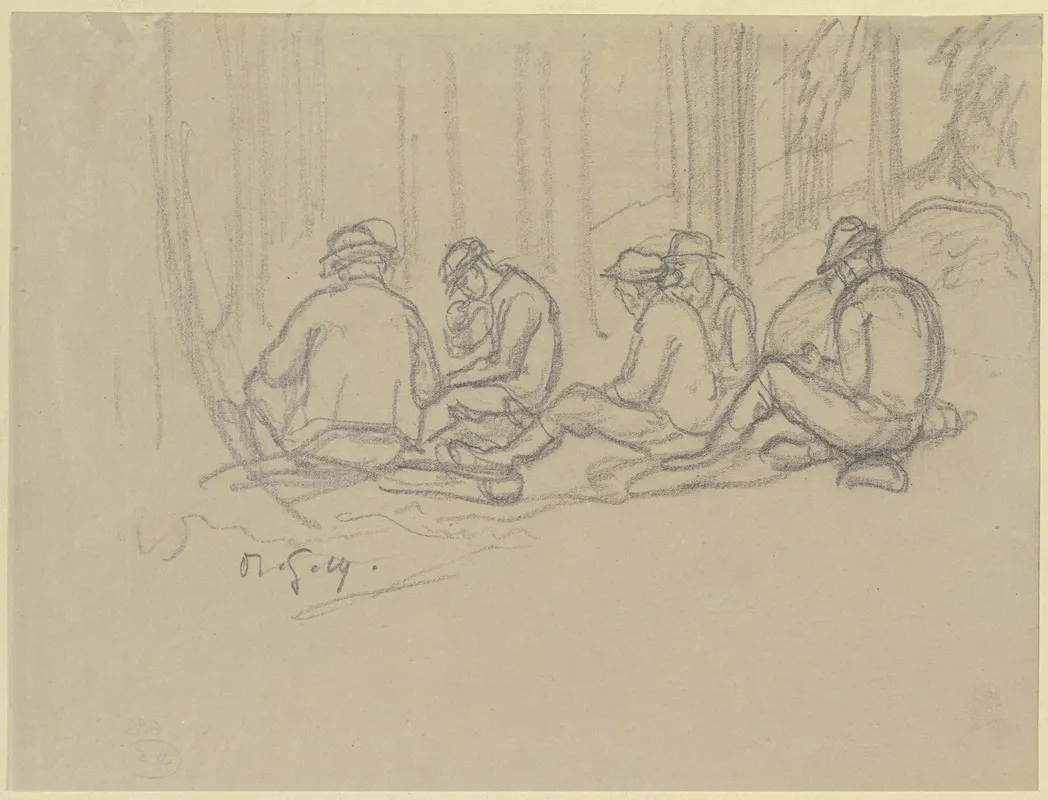 Resting Forest Workers