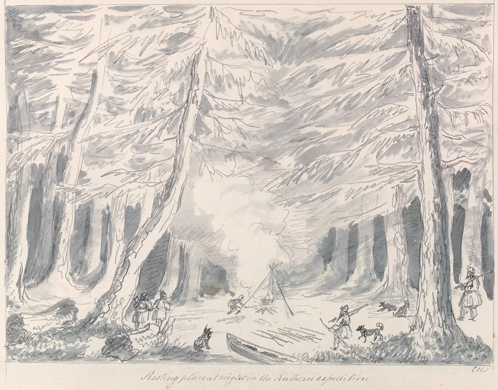 Resting Place At Night In The Northern Expedition 2