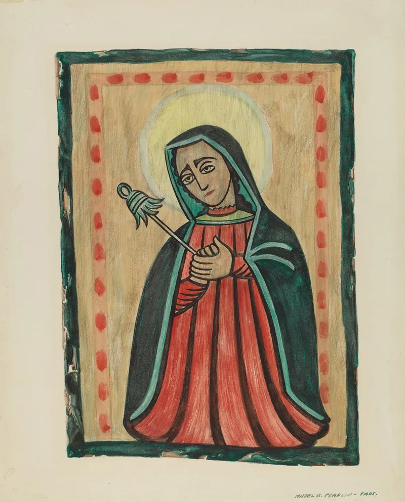 Retablo Our Lady Of Sorrows Nuestra Senora De Los Siete Dolores