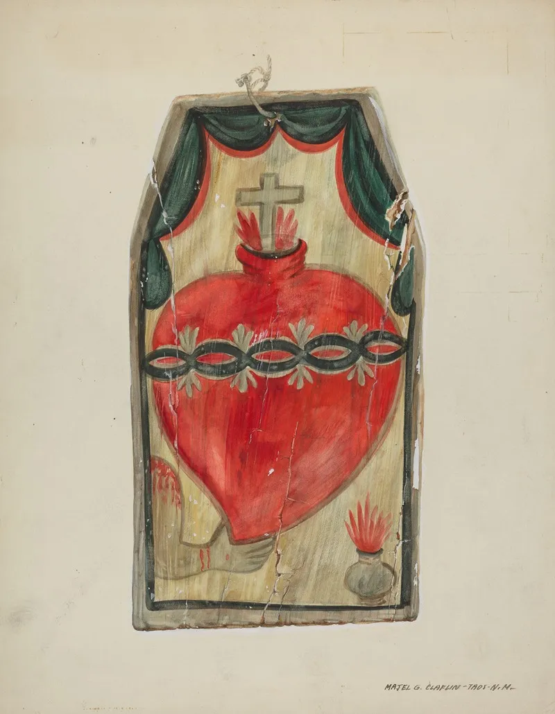 Retablo Sacred Heart