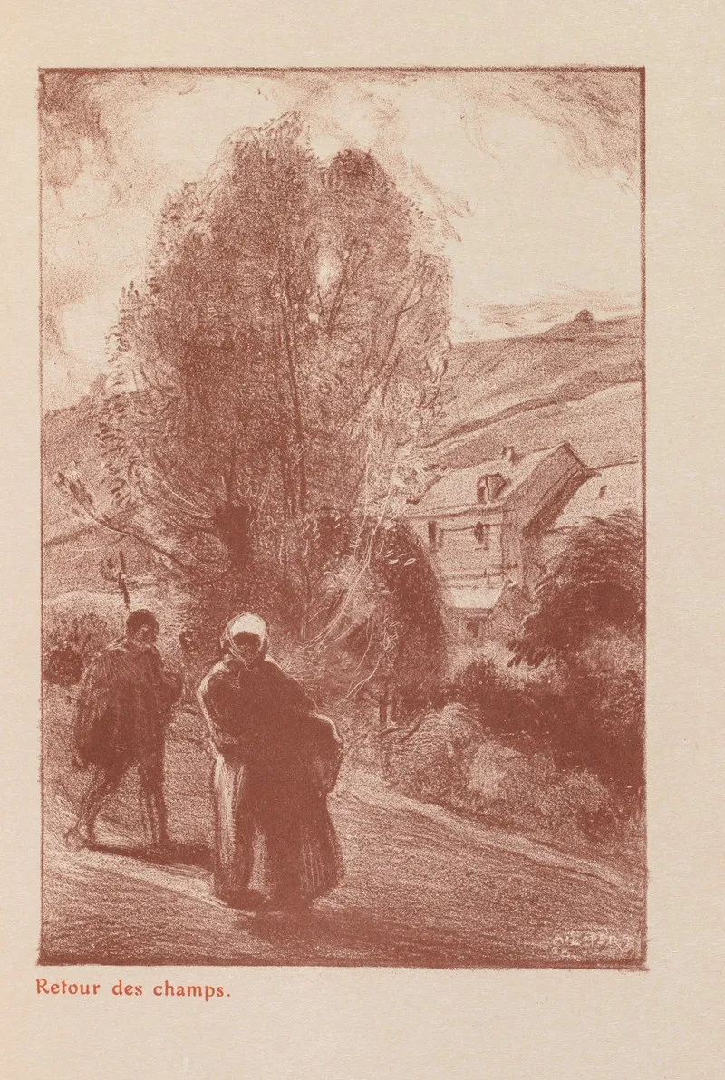 Retour Des Champs 2 by Auguste Louis Lepère - Canvas Print