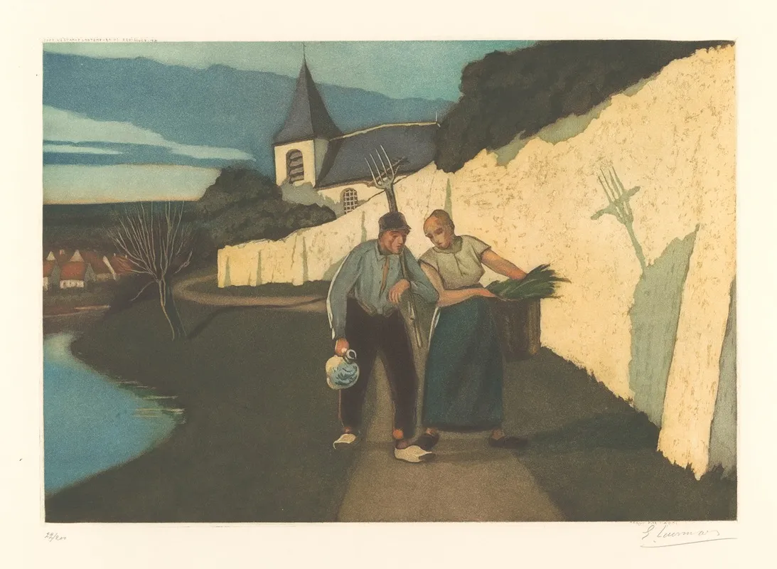 Retour Des Champs 3 by Armand Apol - Canvas Print