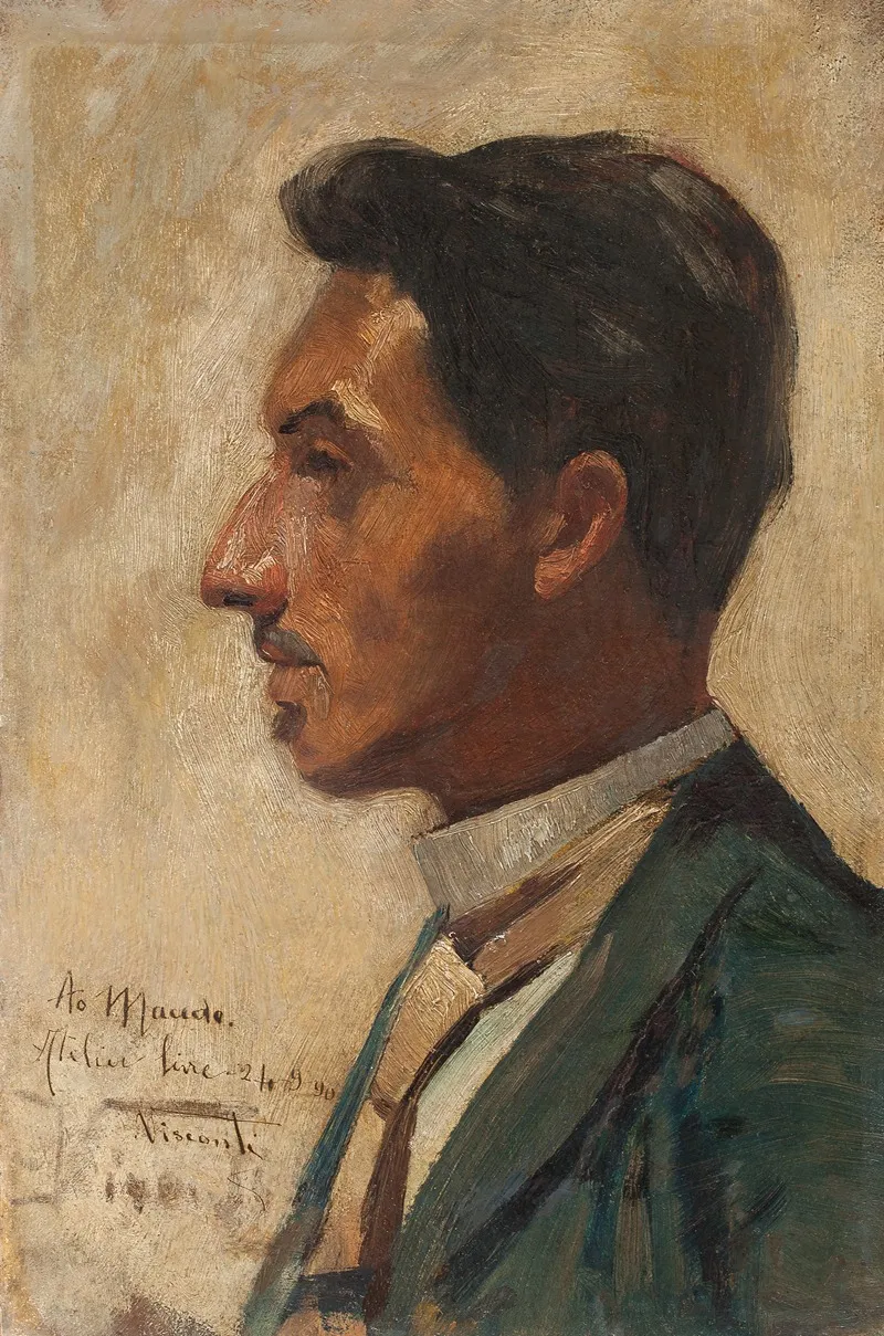 Retrato De Macedo by Eliseu Visconti - Canvas Print