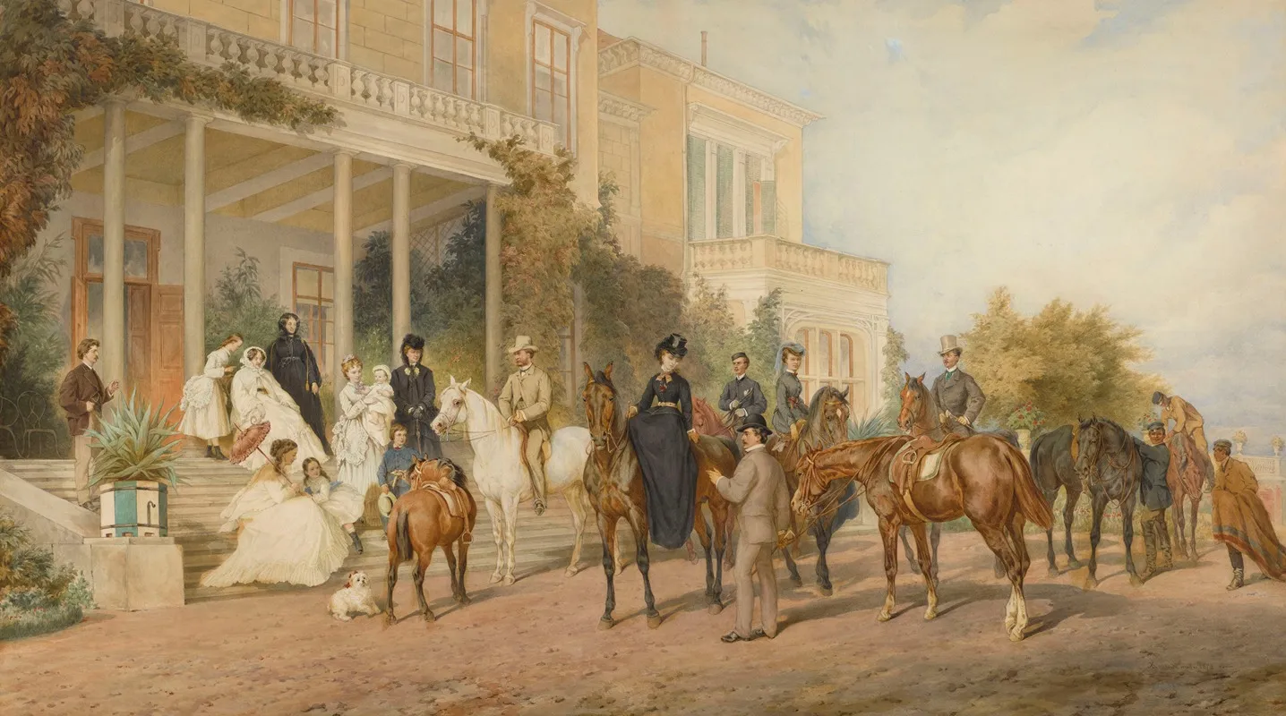 Return From A Stroll In Krzeszowice