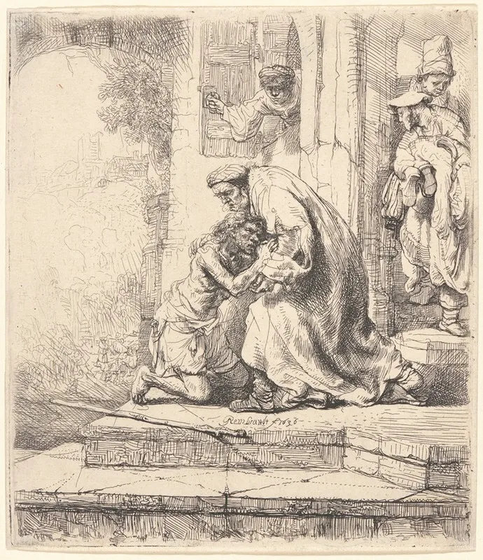 Return Of The Prodigal Son 3 by Rembrandt van Rijn - Canvas Print