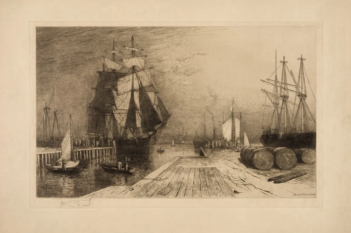 Return Of The Whaler by Lemuel David Eldred - Canvas Print