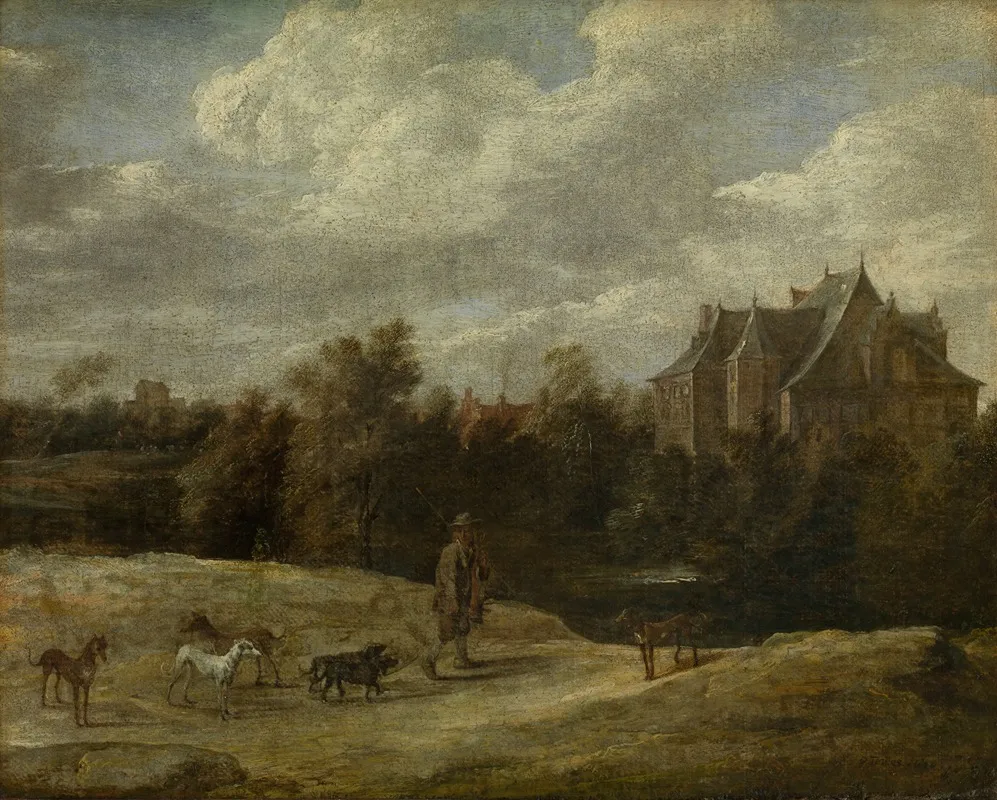 Returning From The Hunt by David Teniers The Younger - Canvas Print