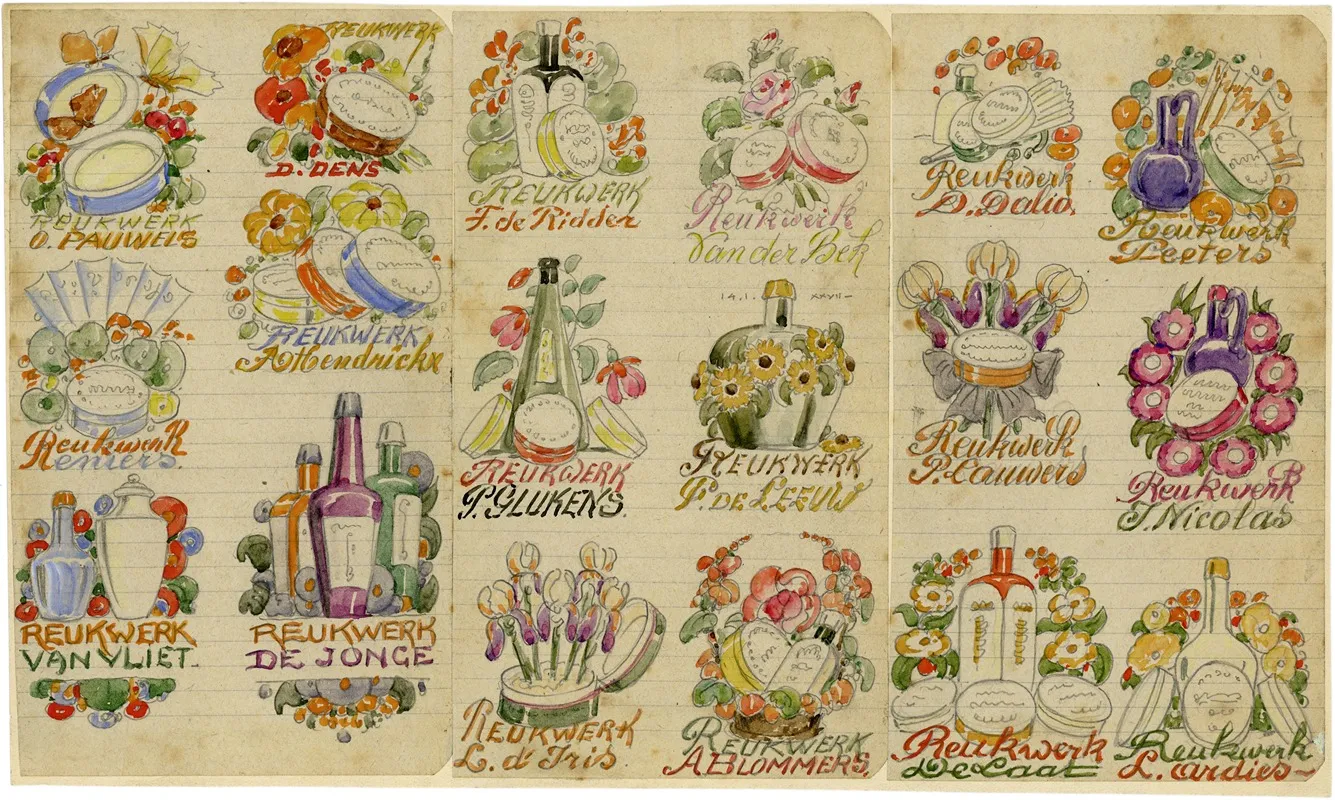 Reukwerkflesjes Met Leerlingennamen