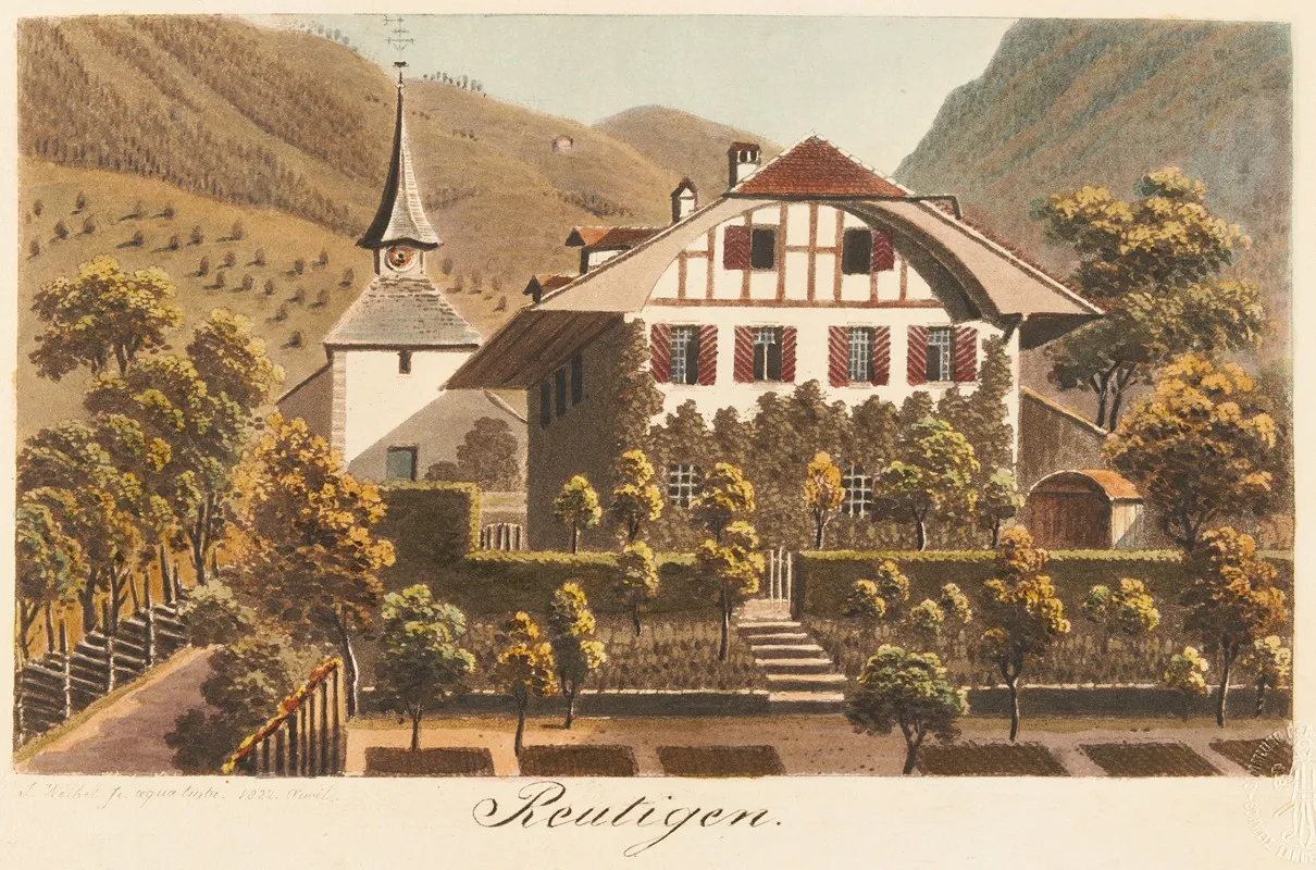 Reutigen by Jakob Samuel Weibel - Canvas Print