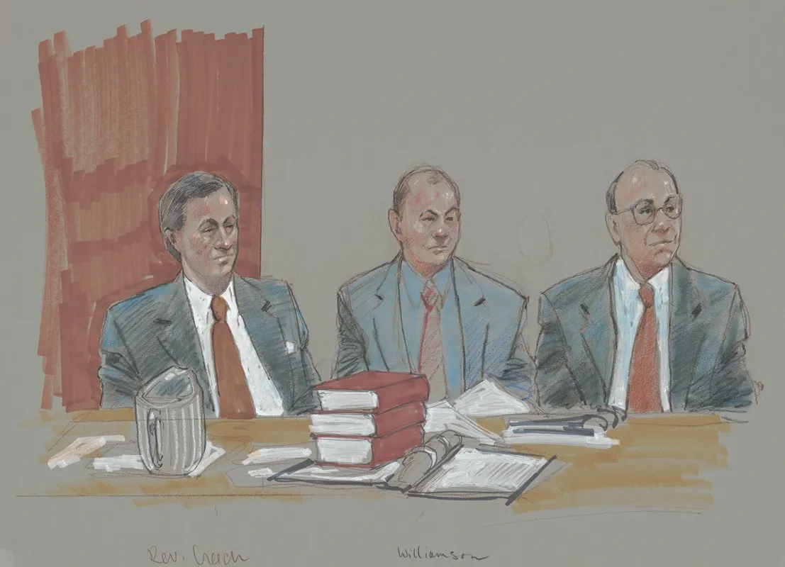Rev James Creech During His Trial By The Nebraska Conference Of The United Methodist Church For Performing Marriage Ceremonies For Same Sex Couples by Brigitte Woosley - Canvas Print